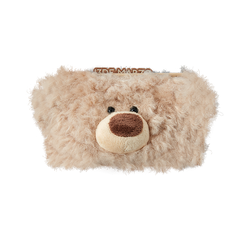 13DE MARZO Bear Fuzzy Card Holder