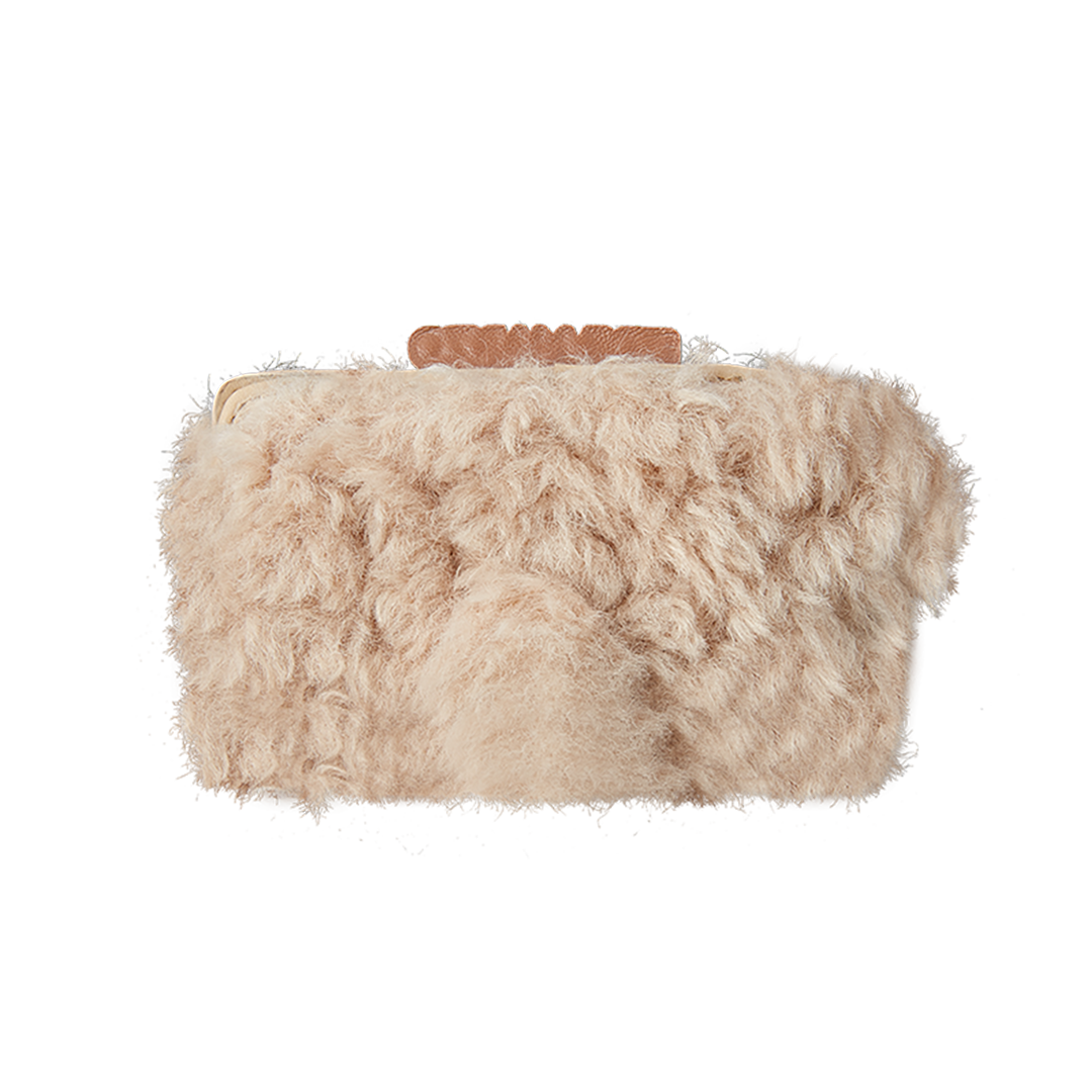 13DE MARZO Bear Fuzzy Card Holder