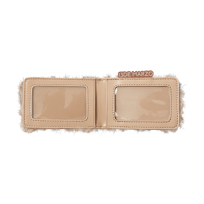 13DE MARZO Bear Fuzzy Card Holder