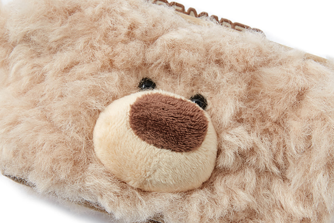 13DE MARZO Bear Fuzzy Card Holder