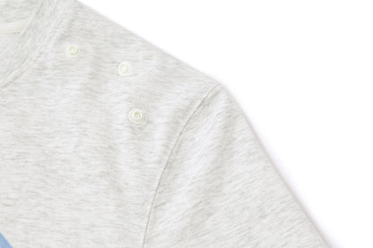 13DE MARZO Floral Bear Illustration T-Shirt Grey - 13DE MARZO