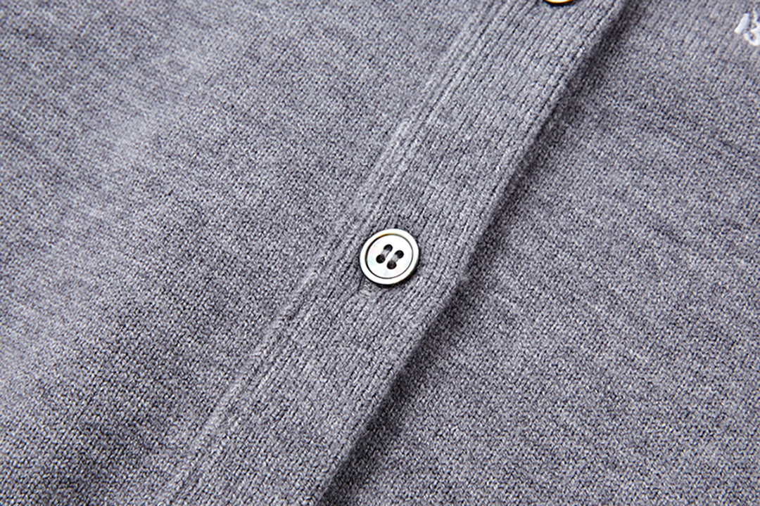 13DE MARZO Mini Logo Cardigan Grey
