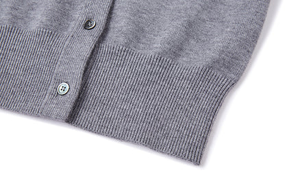 13DE MARZO Mini Logo Cardigan Grey