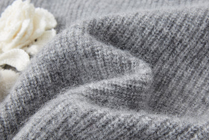 13DE MARZO Crochet Trimmed Knitted Hoodie