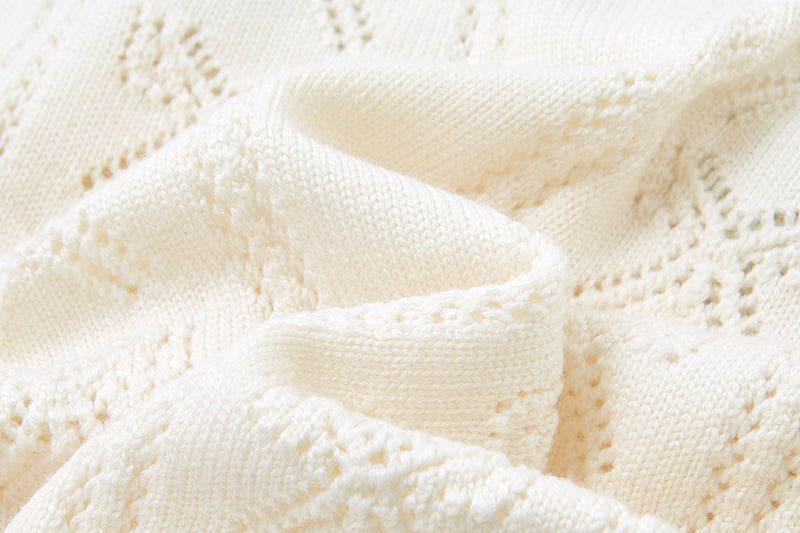 13DE MARZO Knitted Polo Collar Pullover