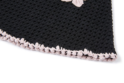 13DE MARZO Crochet Style Knitted Dress