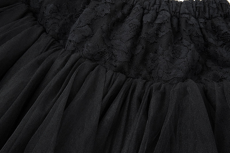 13DE MARZO Bow Lace Short Skirt