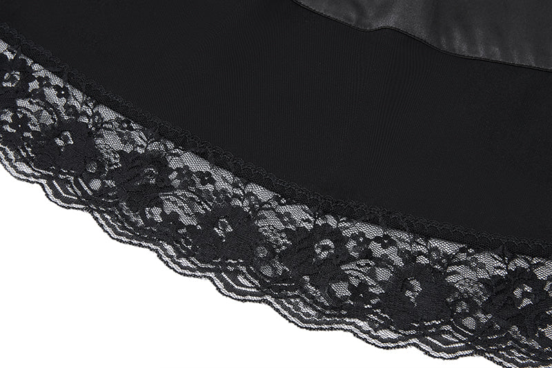 13DE MARZO Lace Panel Bow Long Dress