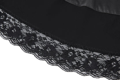 13DE MARZO Lace Panel Bow Long Dress