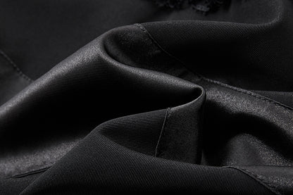 13DE MARZO Lace Panel Bow Long Dress