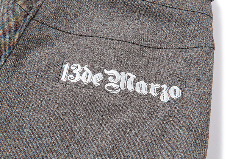 13DE MARZO Detachable Clown Bear Overall Grey