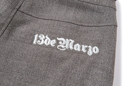 13DE MARZO Detachable Clown Bear Overall Grey