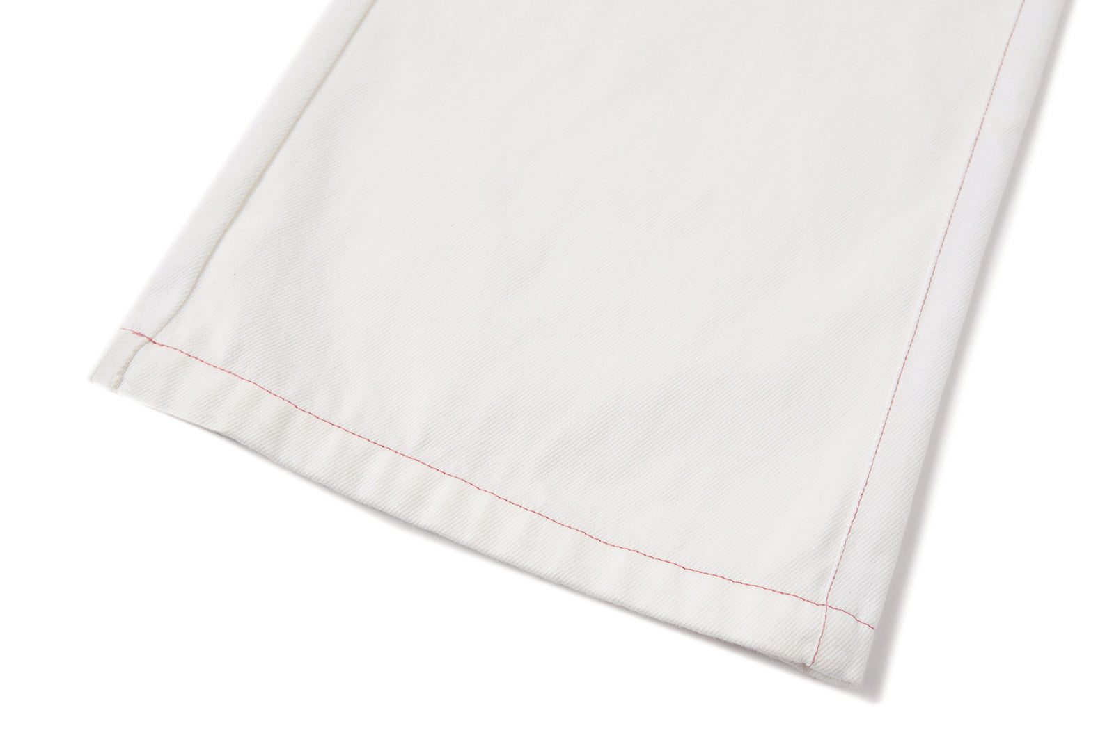 13DE MARZO Floral Bear Pocket Print Jeans White - 13DE MARZO