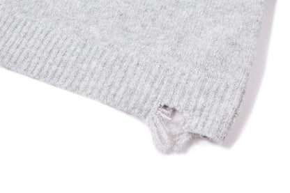 13DE MARZO Birthday Clown Bear Illustration Sweater Grey