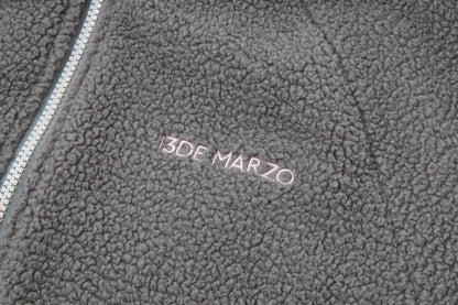 13DE MARZO Marzo Valley Fleece Print Jacket Grey
