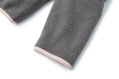 13DE MARZO Marzo Valley Fleece Print Jacket Grey