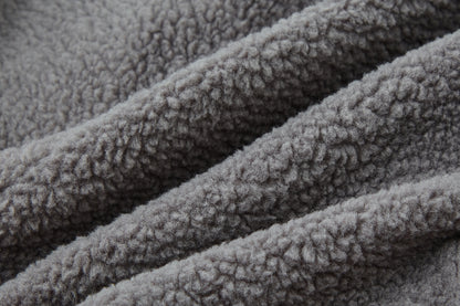 13DE MARZO Marzo Valley Fleece Print Jacket Grey