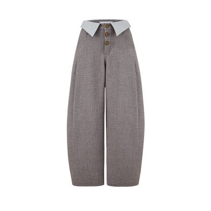 13DE MARZO Detachable Clown Bear Overall Grey