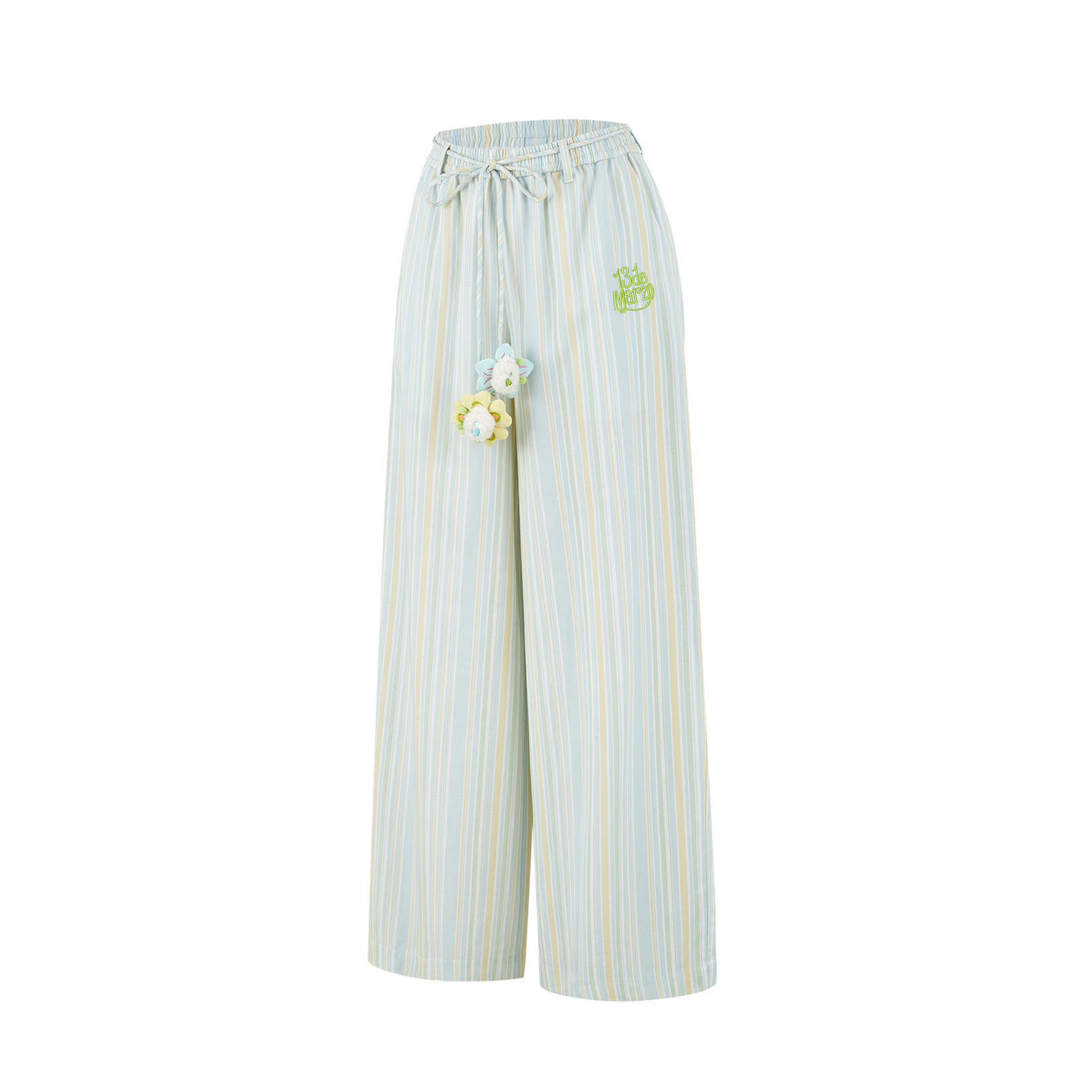 13DE MARZO Floral Lines Trousers - 13DE MARZO