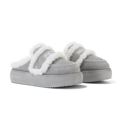 13DE MARZO Detachable Snow Boot Slipper Grey