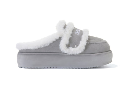 13DE MARZO Detachable Snow Boot Slipper Grey