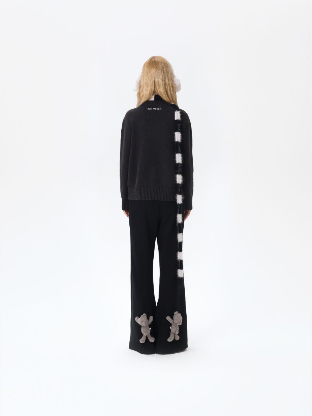 13DE MARZO Base Wide Flare Pants Black - 13DE MARZO