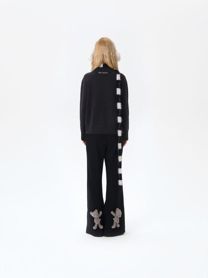 13DE MARZO Base Wide Flare Pants Black - 13DE MARZO