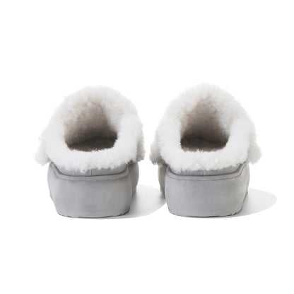 13DE MARZO Detachable Snow Boot Slipper Grey