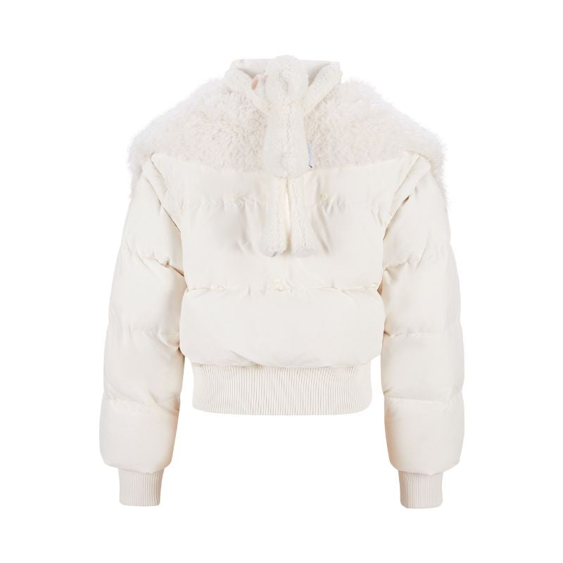 13DE MARZO Doozoo Detachable Short Down Jacket Beige - 13DE MARZO