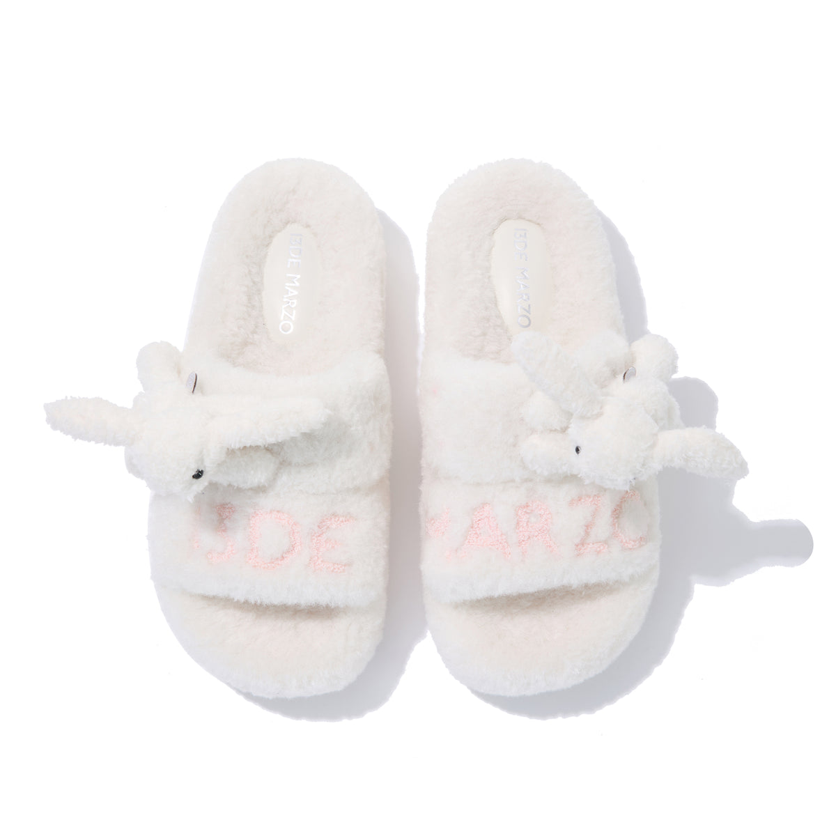 13DE MARZO Doozoo Platform Slippers White - 13DE MARZO
