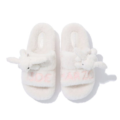 13DE MARZO Doozoo Platform Slippers White - 13DE MARZO