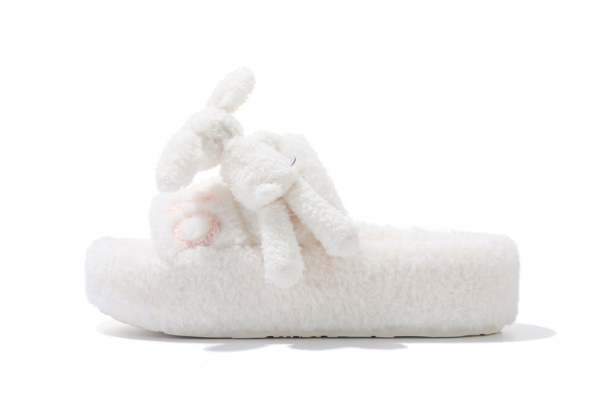 13DE MARZO Doozoo Platform Slippers White - 13DE MARZO