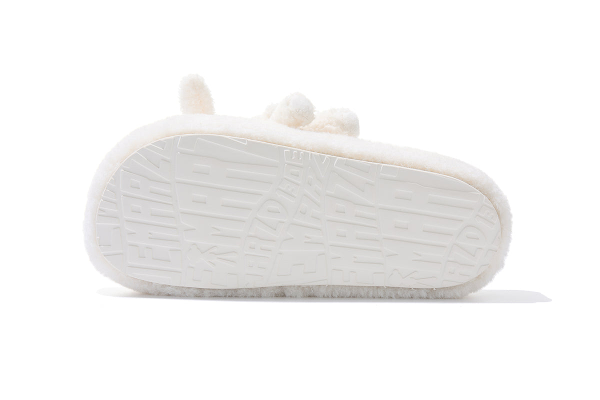 13DE MARZO Doozoo Platform Slippers White - 13DE MARZO