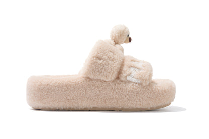 13DE MARZO Doozoo Platform Slippers Khaki - 13DE MARZO