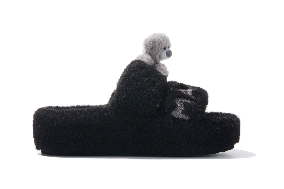 13DE MARZO Doozoo Platform Slippers Black - 13DE MARZO