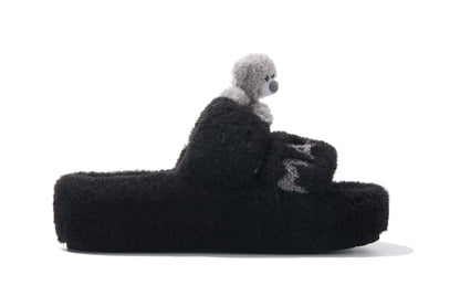 13DE MARZO Doozoo Platform Slippers Black - 13DE MARZO