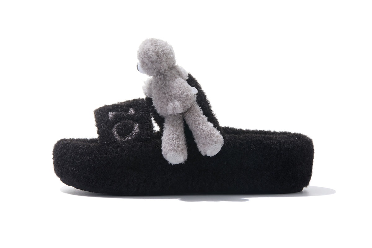 13DE MARZO Doozoo Platform Slippers Black - 13DE MARZO