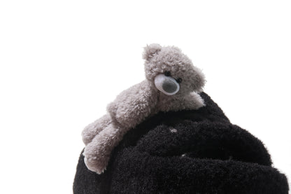 13DE MARZO Doozoo Platform Slippers Black - 13DE MARZO