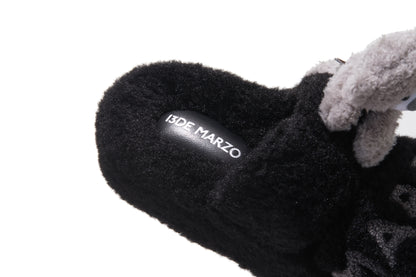 13DE MARZO Doozoo Platform Slippers Black - 13DE MARZO
