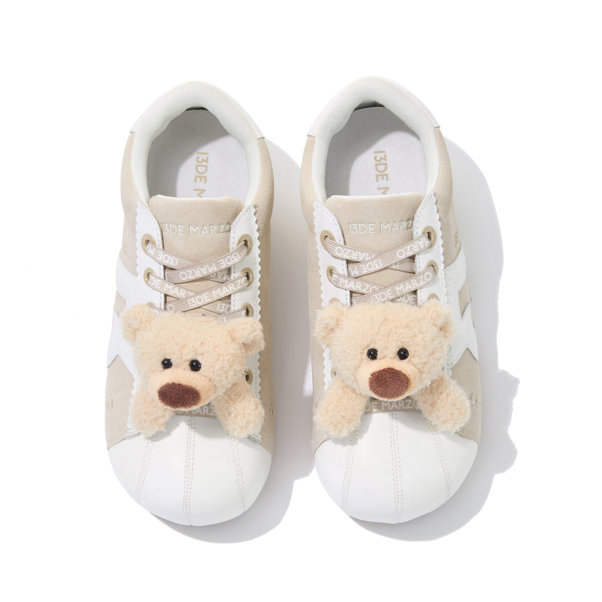 13DE MARZO Bear Suede Chunky Shoes Sand