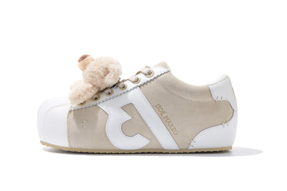 13DE MARZO Bear Suede Chunky Shoes Sand