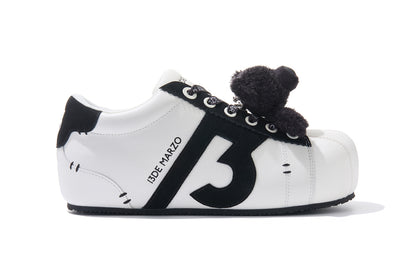 13DE MARZO Bear Suede Chunky Shoes Black