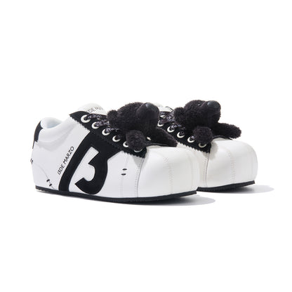 13DE MARZO Bear Suede Chunky Shoes Black