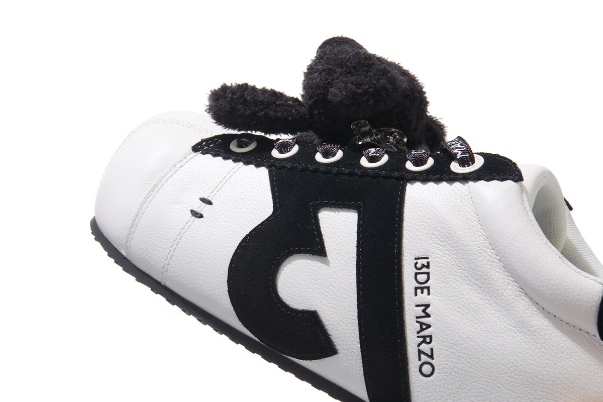13DE MARZO Bear Suede Chunky Shoes Black