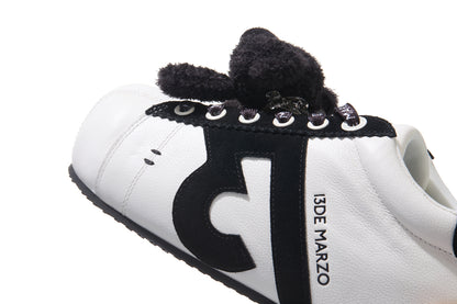 13DE MARZO Bear Suede Chunky Shoes Black