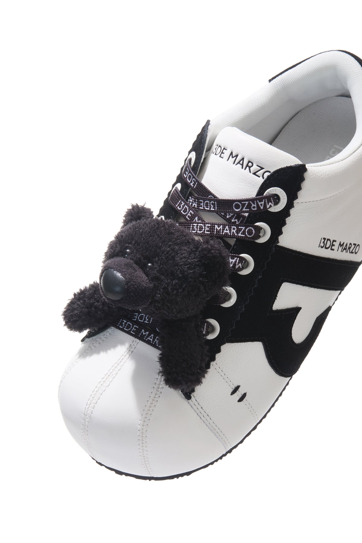 13DE MARZO Bear Suede Chunky Shoes Black