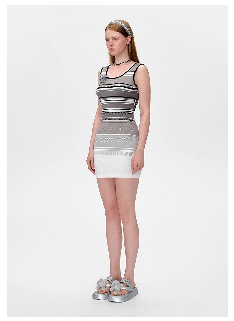 13DE MARZO Bohemian Stripe Dress - 13DE MARZO