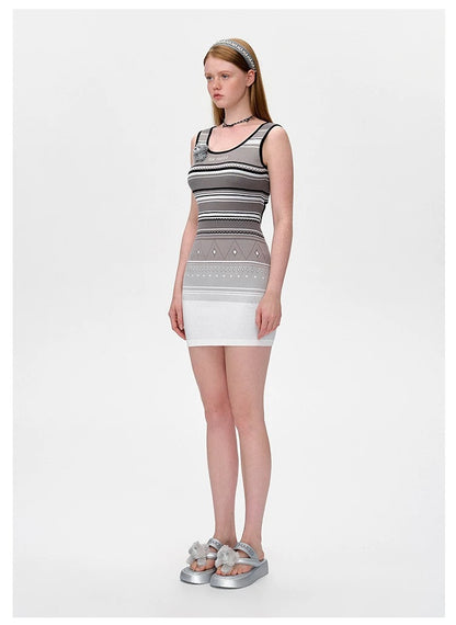 13DE MARZO Bohemian Stripe Dress - 13DE MARZO