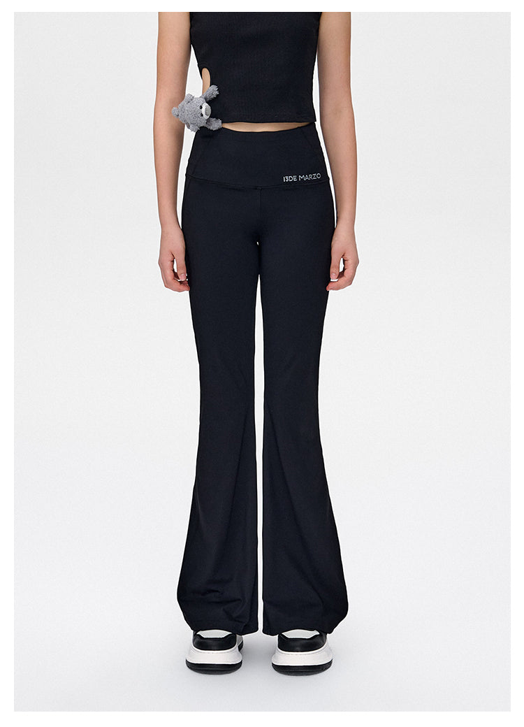 13DE MARZO Bear Slashed Yoga Pants - 13DE MARZO