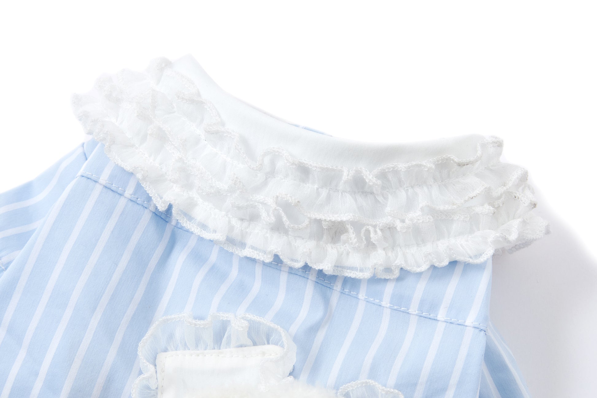 13DE MARZO Pet Lace-Striped Pajama Set - 13DE MARZO